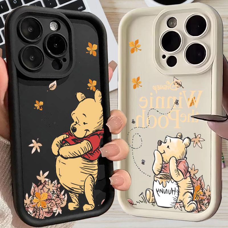 Phone Cases For Iphone 12 Pro Max - Autumn Winnie The Pooh Leaves Case