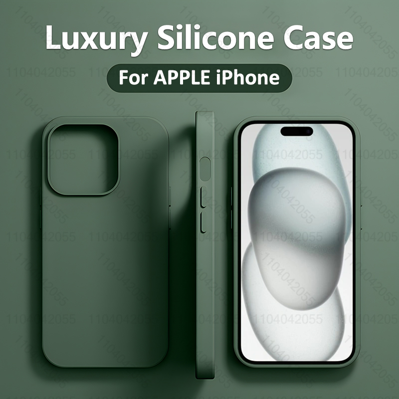 Phone Cases Brand - Luxury Liquid Silicone Phone Case for