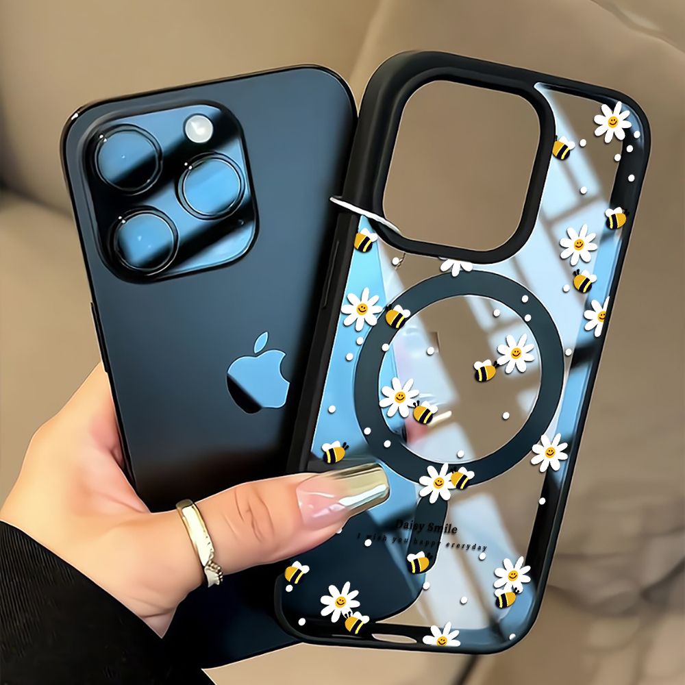 Phone Cases Clear - Fresh Daisy Bee Phone Case For