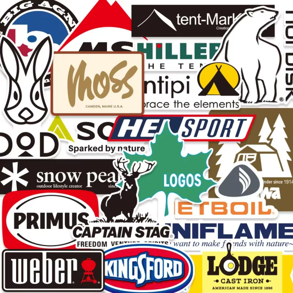 Phone Cases Brand - 20Pcs Outdoor Stickers Pack Camping Brand