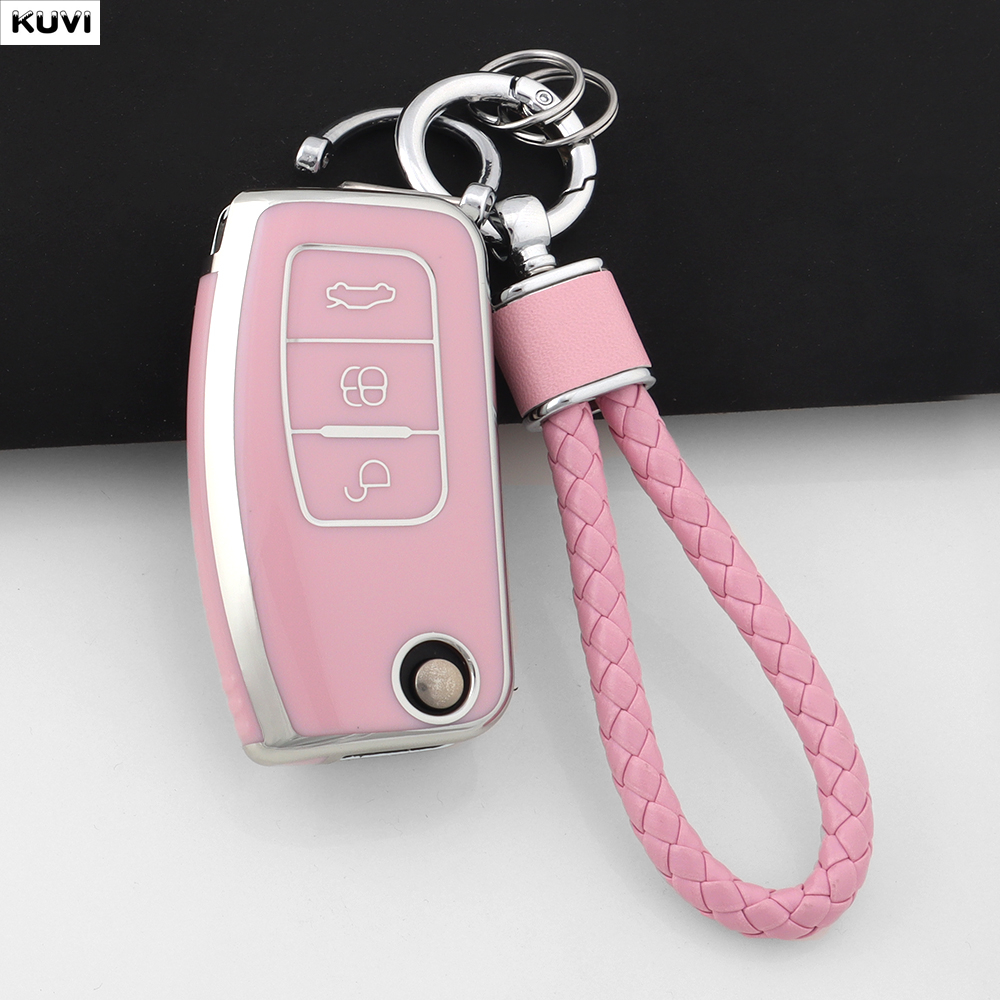 Phone Cases The Dairy - Pink TPU Car Key Cover Case