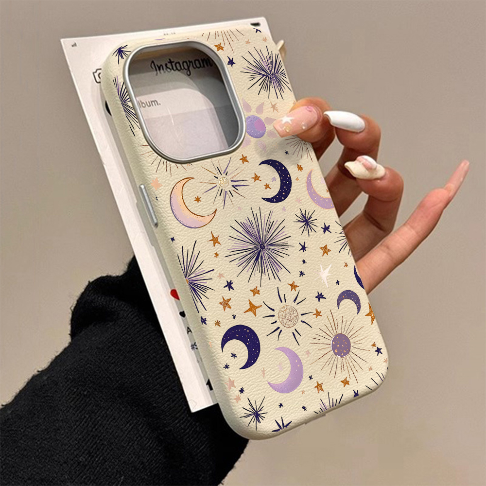 Phone Cases Luxury - INS Moon Sun Star Luxury Retro