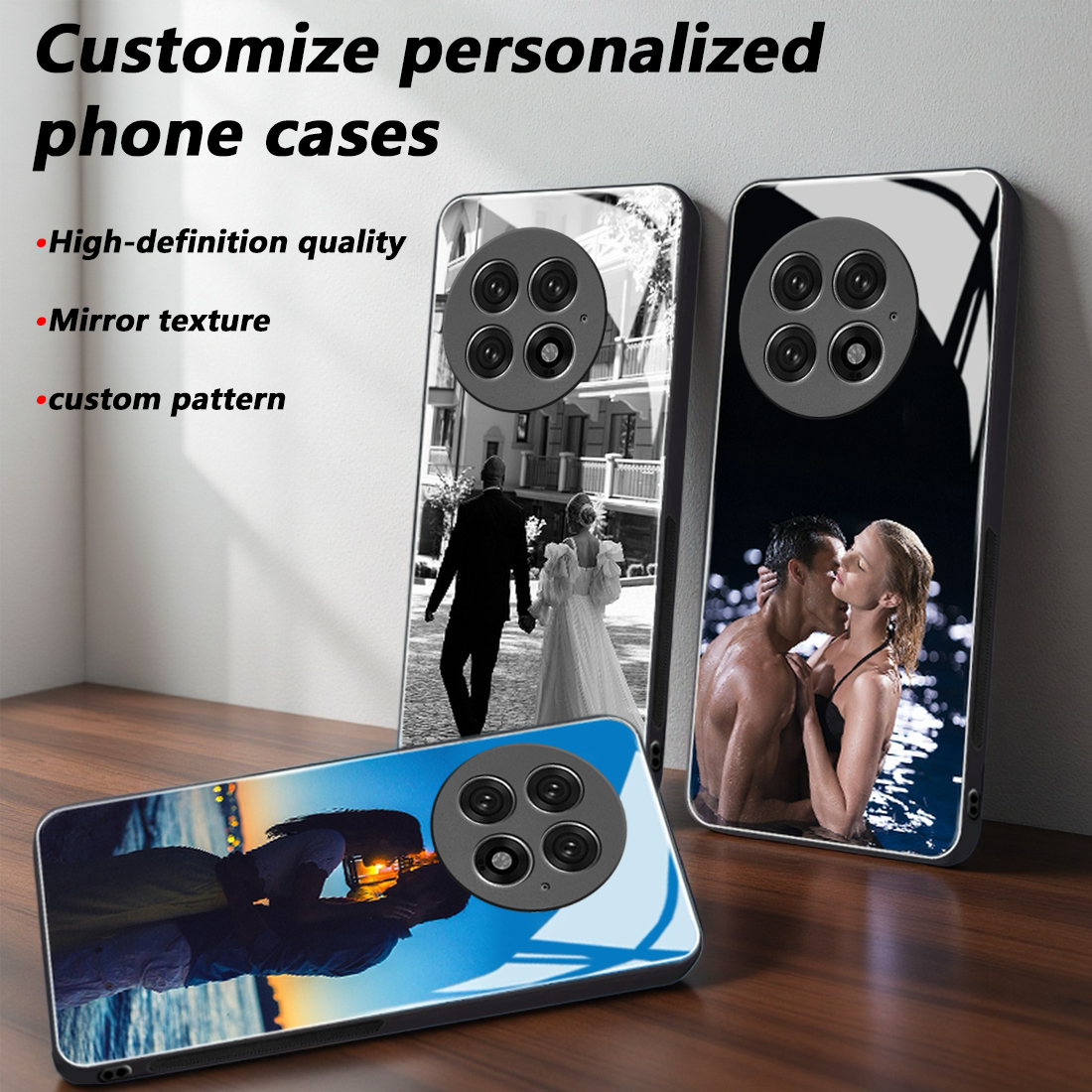 Phone Cases Customized - Custom Photo Mirror Glass Phone Case