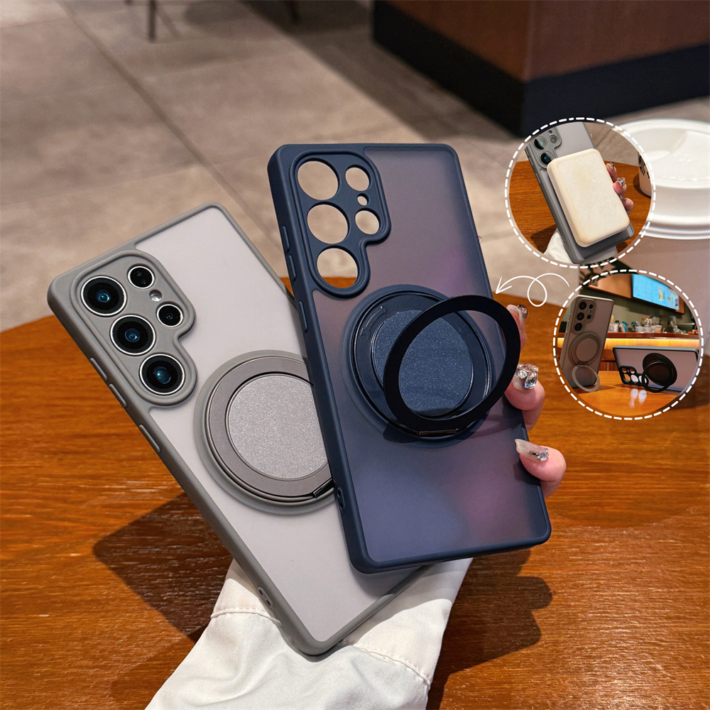 Rugged Armor Case - 360° Rotating Stand Magnetic Car holder