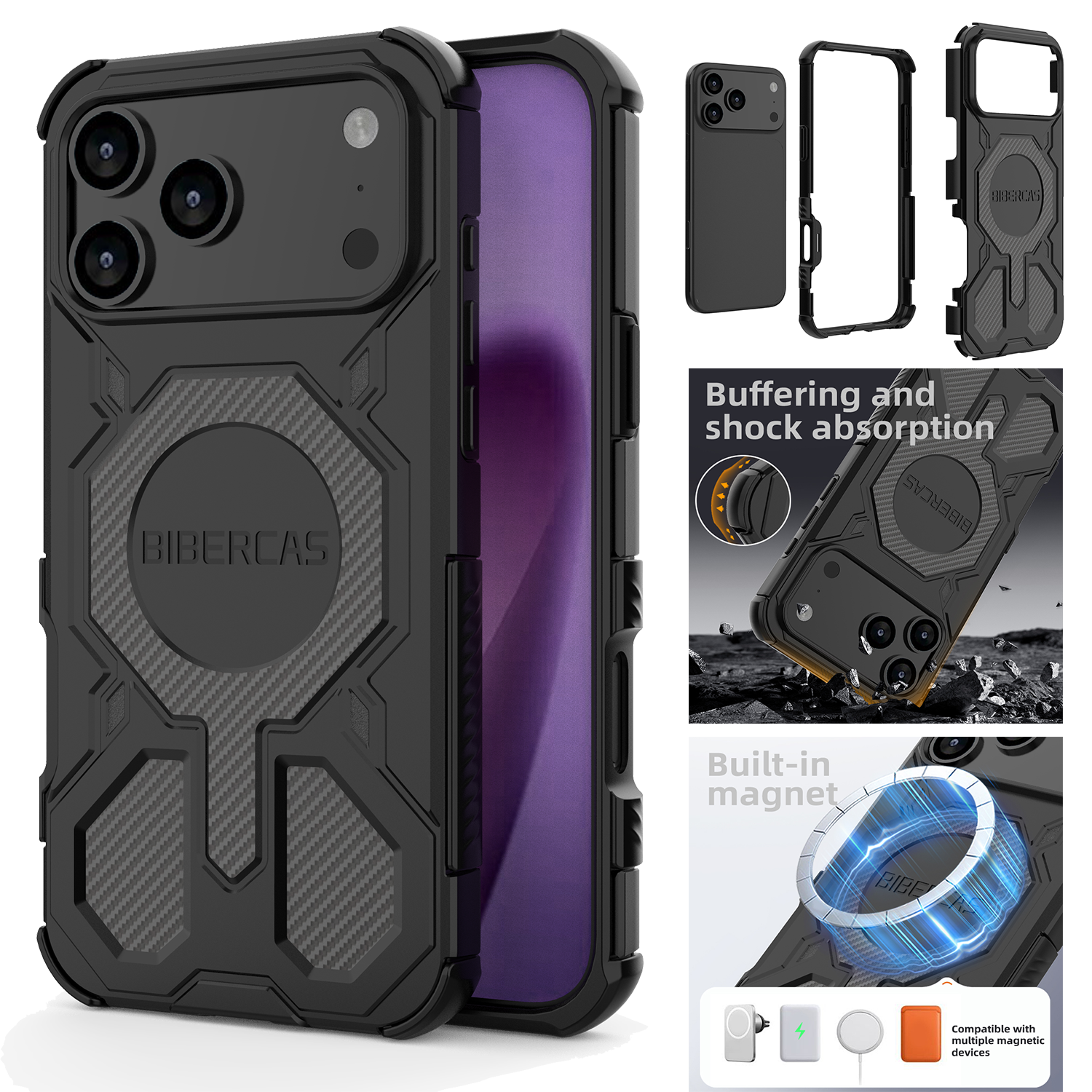 Rugged Armor Case - Military Armor Phone Case For iPhone