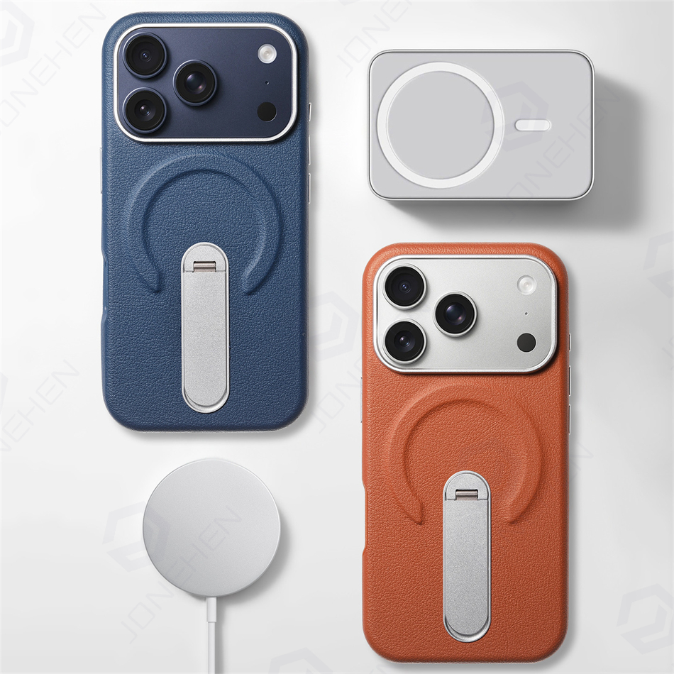 Magnetic Retro Leather Stand H - مراجعة Rugged Armor Case وسعره