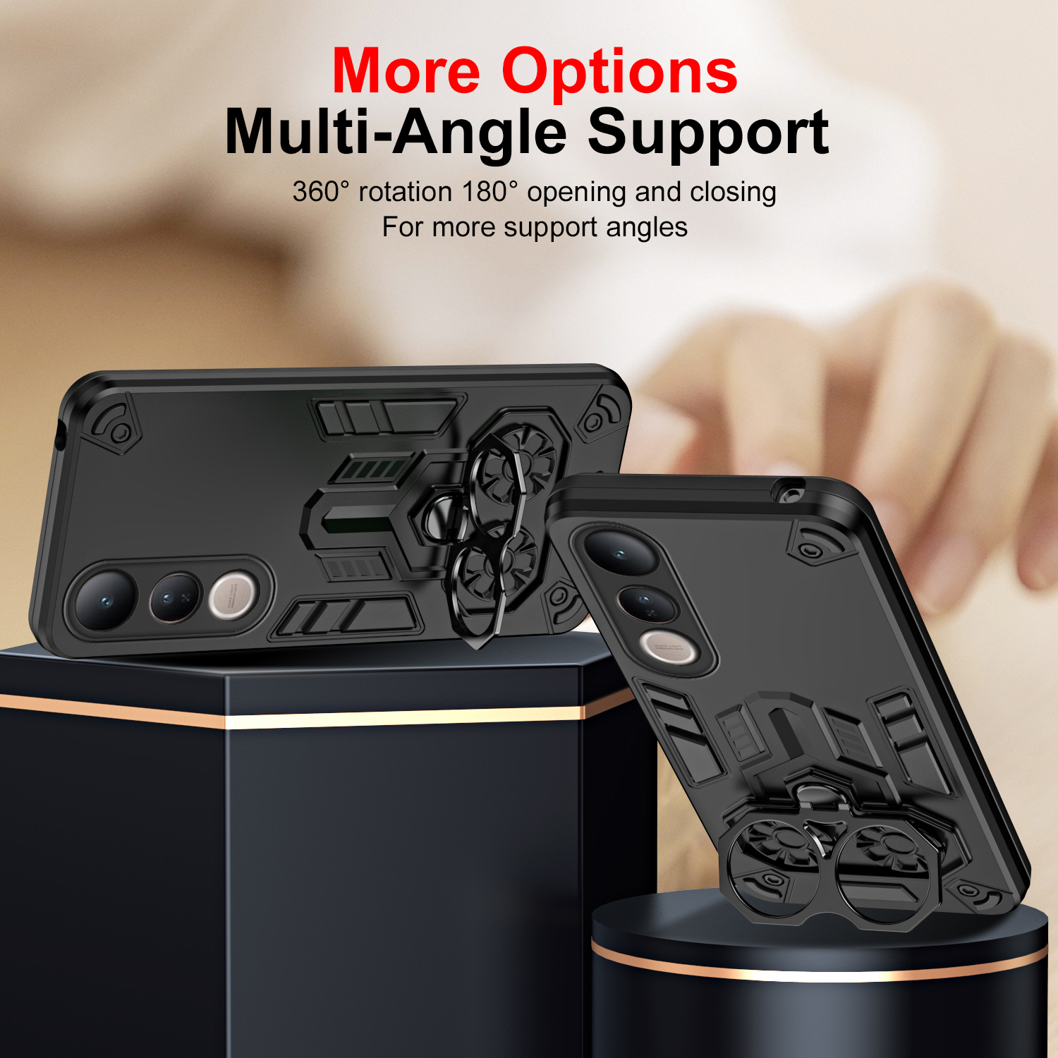 Case for Vivo V50 Lite 5G V50e - مراجعة Rugged Armor Case وسعره