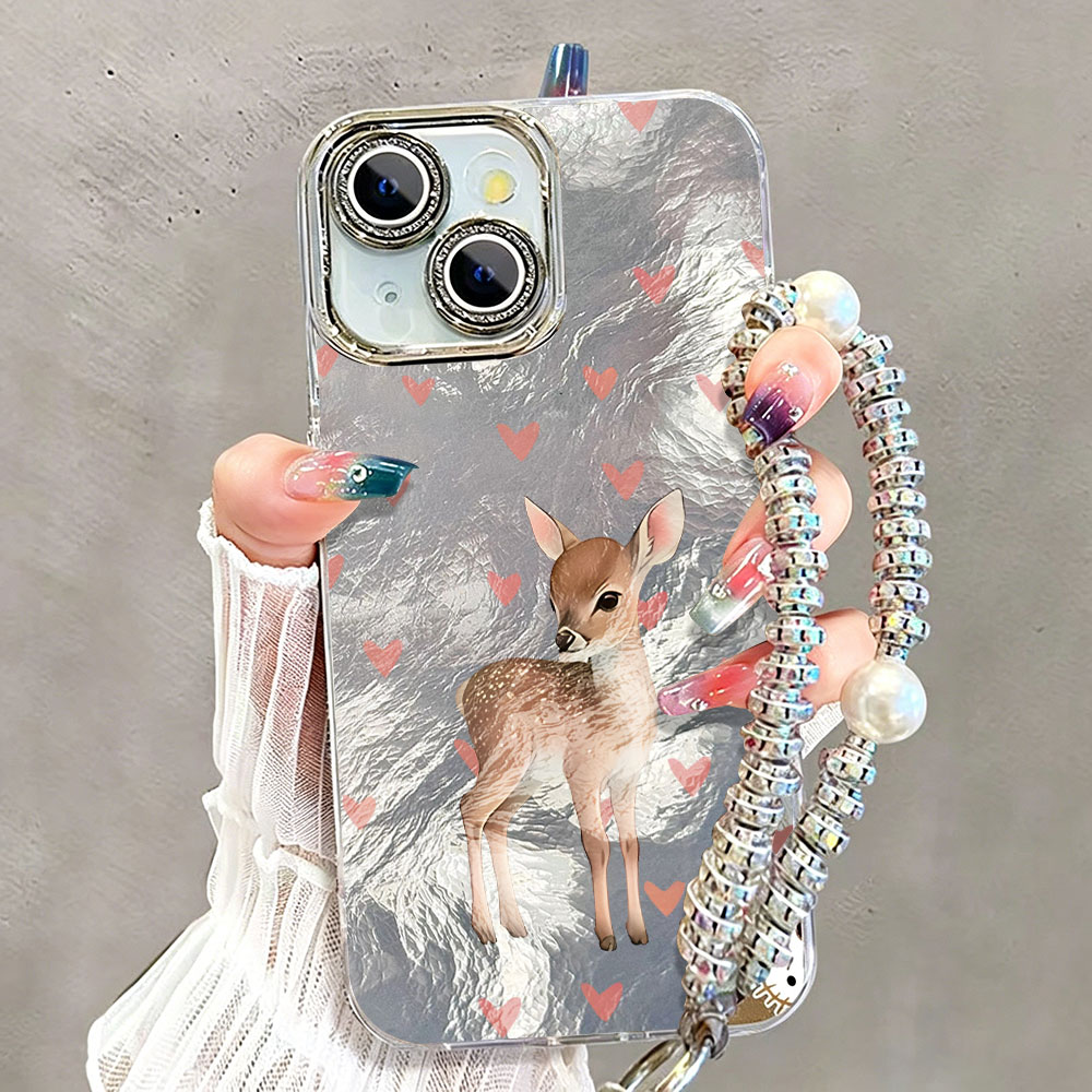 Cute Korean Red Love Deer Phon - مراجعة Phone Cases Red Deer وسعره