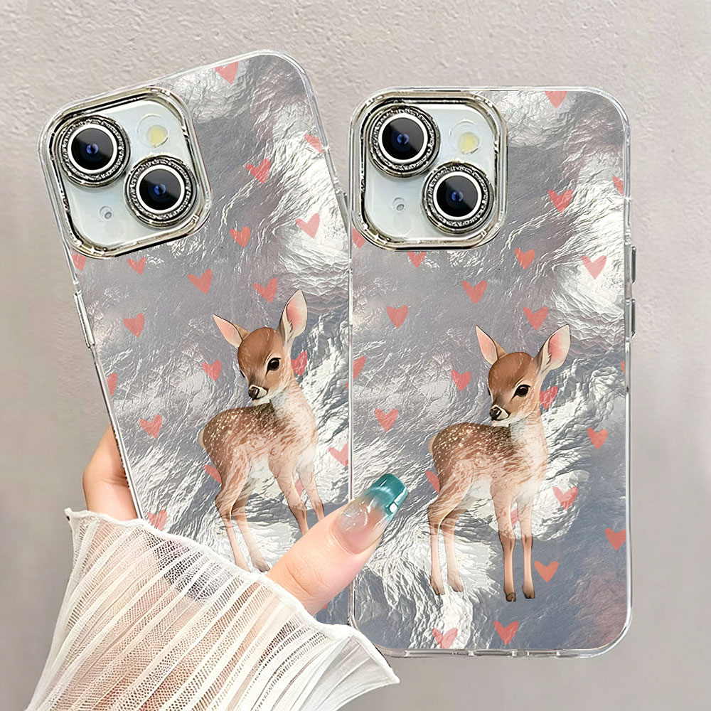 Cute Korean Red Love Deer Phon - مراجعة Phone Cases Red Deer وسعره