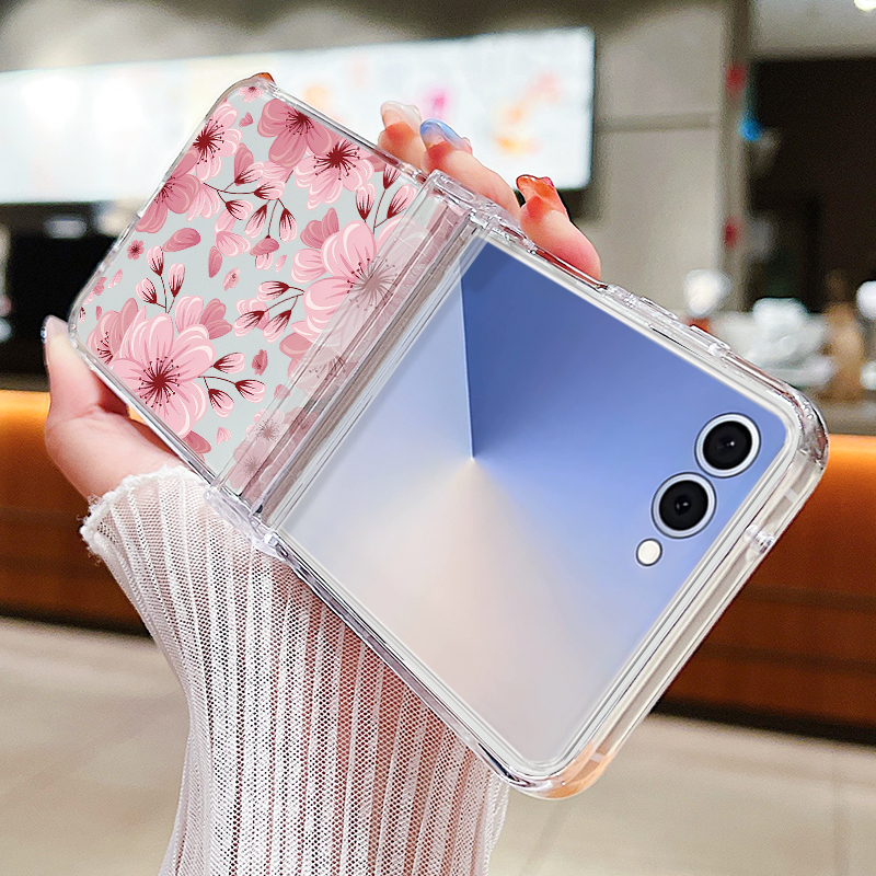 Pink Flower Printed Phone Case - مراجعة Phone Cases Pink وسعره