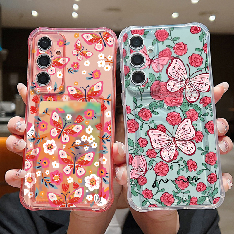 Flower Butterfly Pattern Clear - مراجعة Phone Cases Clear وسعره