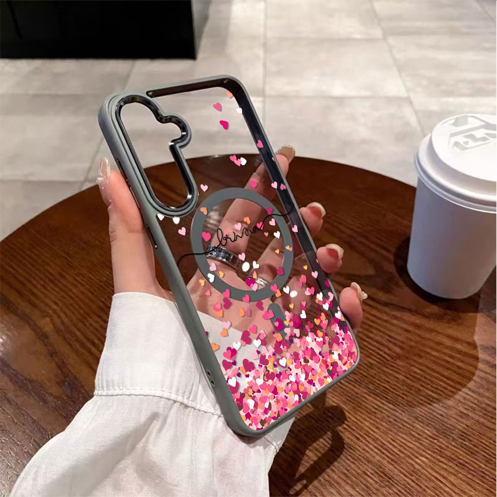 Pink Heart Print Phone Case Fo - مراجعة Phone Cases Pink وسعره