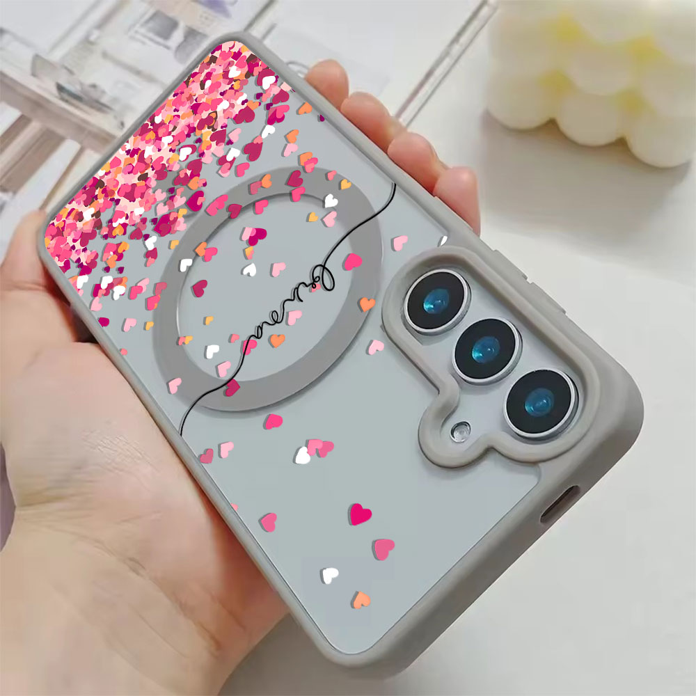 Pink Heart Print Phone Case Fo - مراجعة Phone Cases Pink وسعره
