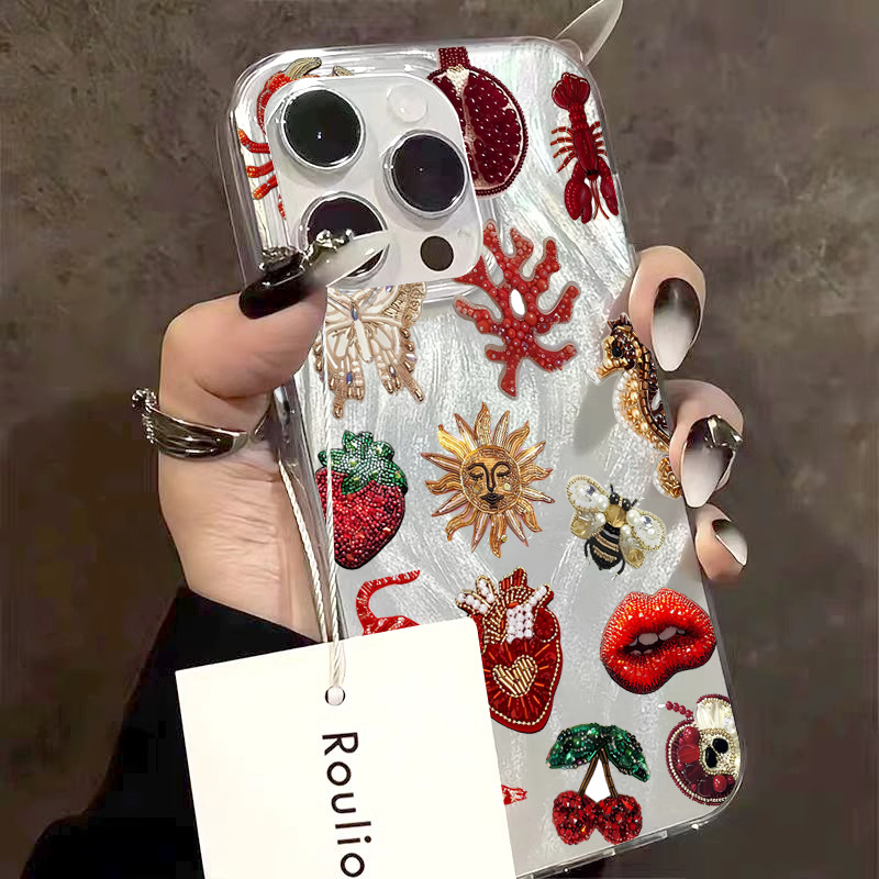 Crab Fish Floral Heart-Shaped  - مراجعة Phone Cases Online وسعره