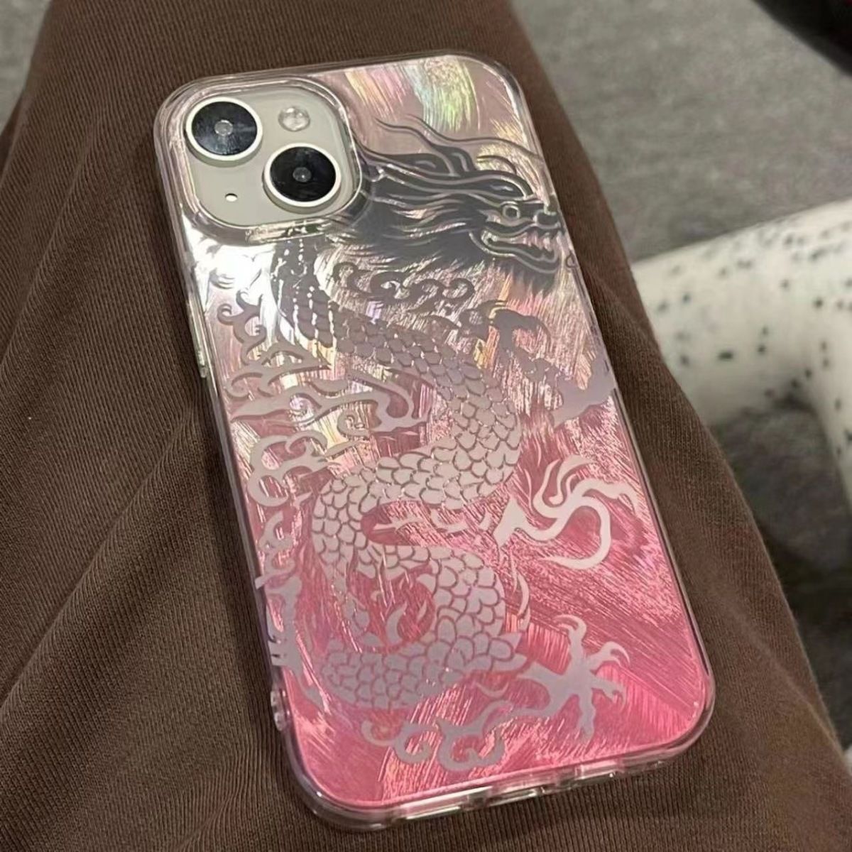 Pink Gradient Chinese Loong Pa - مراجعة Phone Cases Pink وسعره