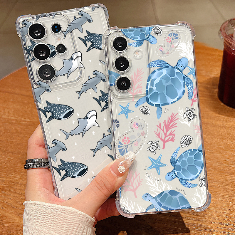 Whale Turtle Pattern Clear Pho - مراجعة Phone Cases Clear وسعره