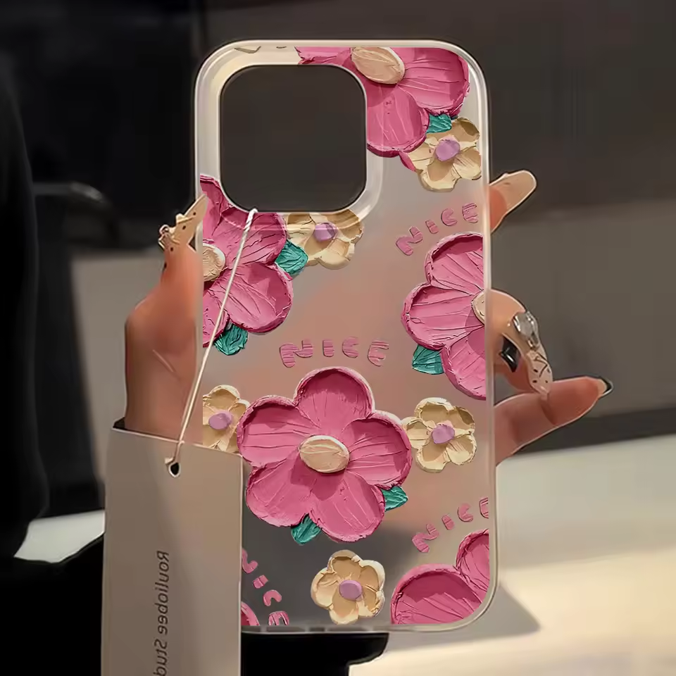 Oil Painting Flower Design Pri - مراجعة Phone Cases Y2K وسعره