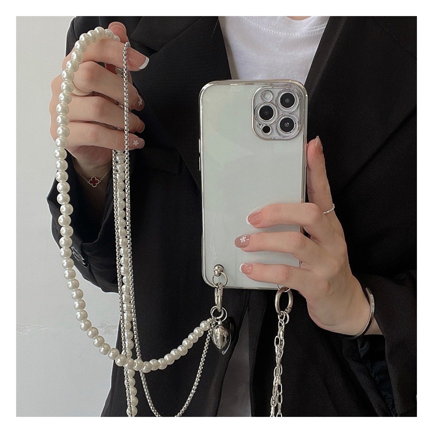 Long Pearl Phone Lanyard Handm - مراجعة Phone Cases With Pictures وسعره