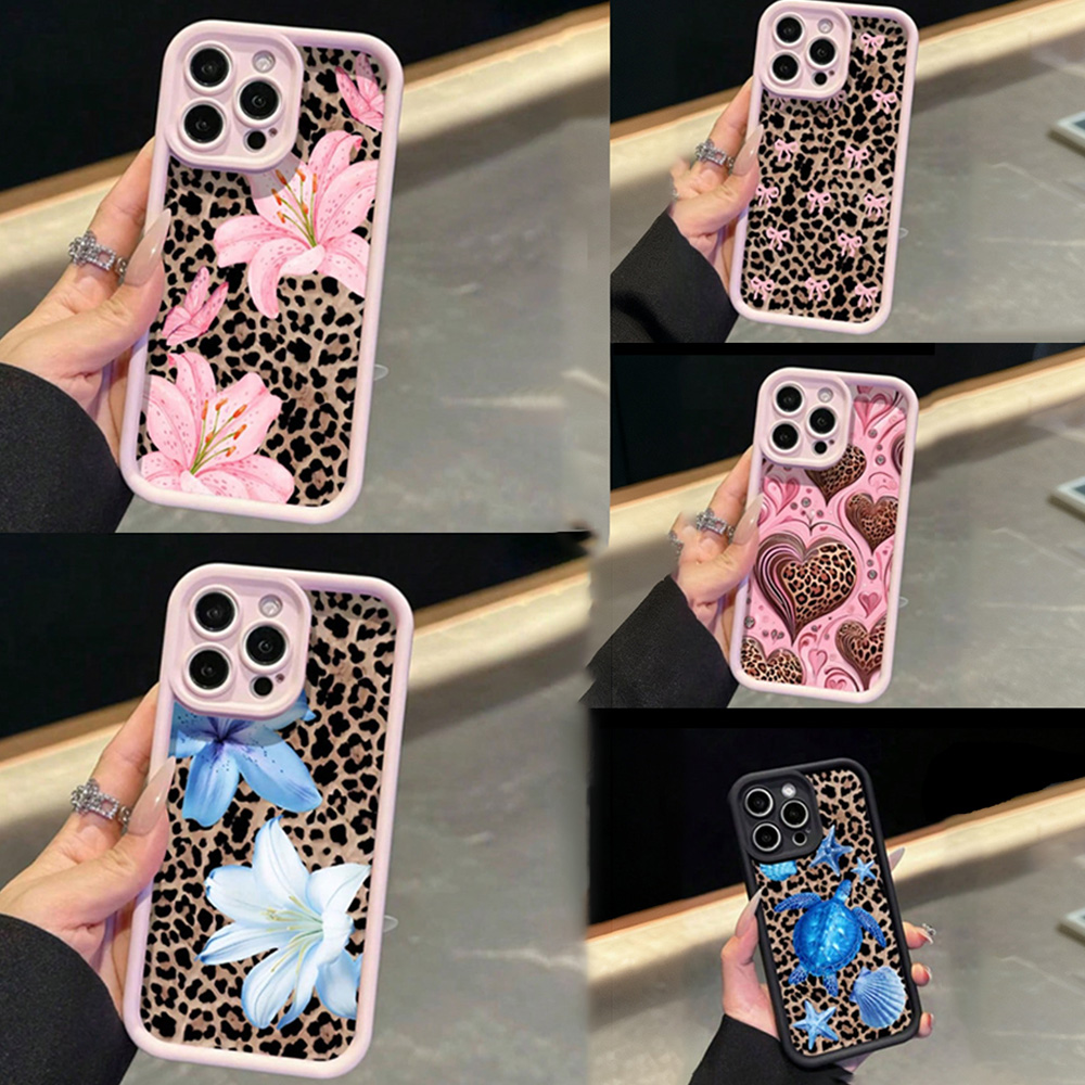 Pink Bow Lily Flower Leopard P - مراجعة Phone Cases Pink وسعره
