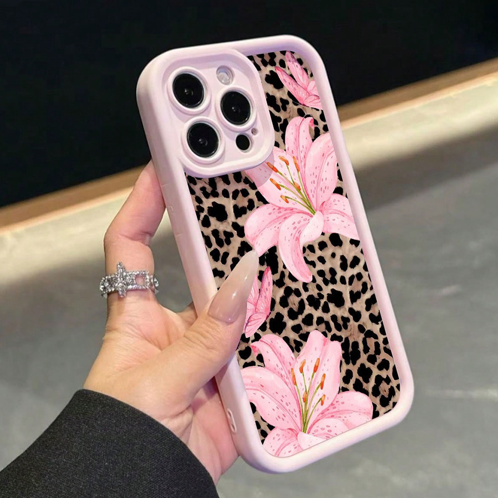 Pink Bow Lily Flower Leopard P - مراجعة Phone Cases Pink وسعره