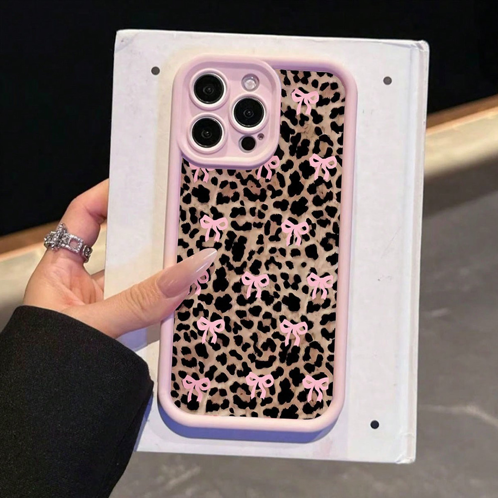 Pink Bow Lily Flower Leopard P - مراجعة Phone Cases Pink وسعره
