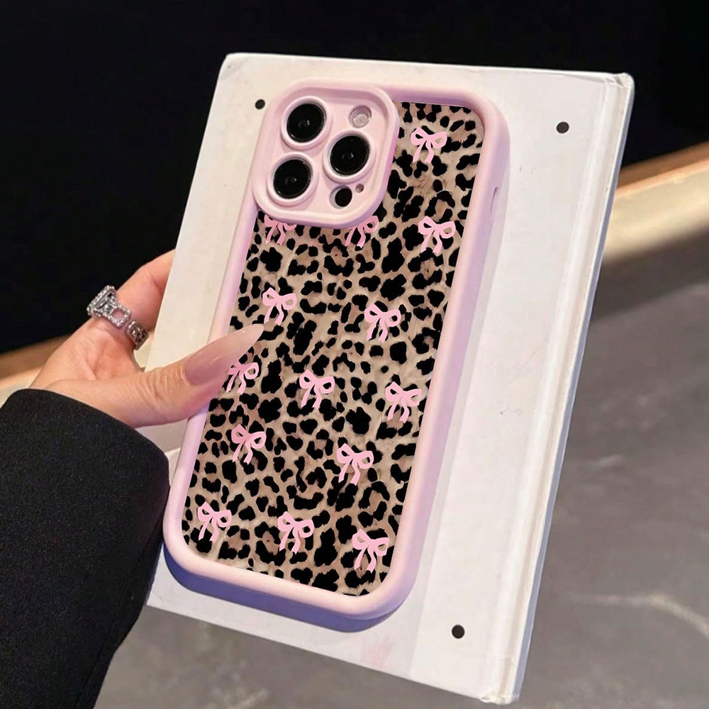 Pink Bow Lily Flower Leopard P - مراجعة Phone Cases Pink وسعره