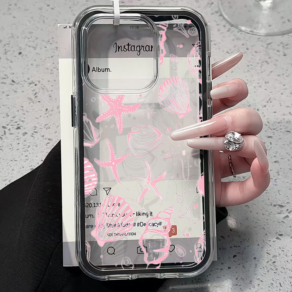 Summer Pink Seashell Clear Pho - مراجعة Phone Cases Pink وسعره