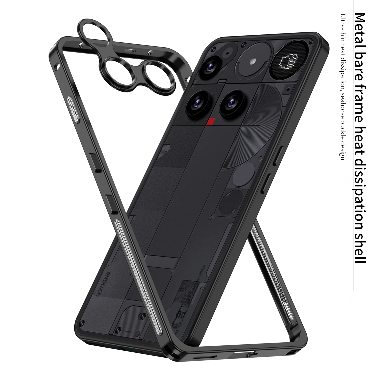 Aluminum Alloy Frame Phone Cas - مراجعة Heat Dissipation Case وسعره