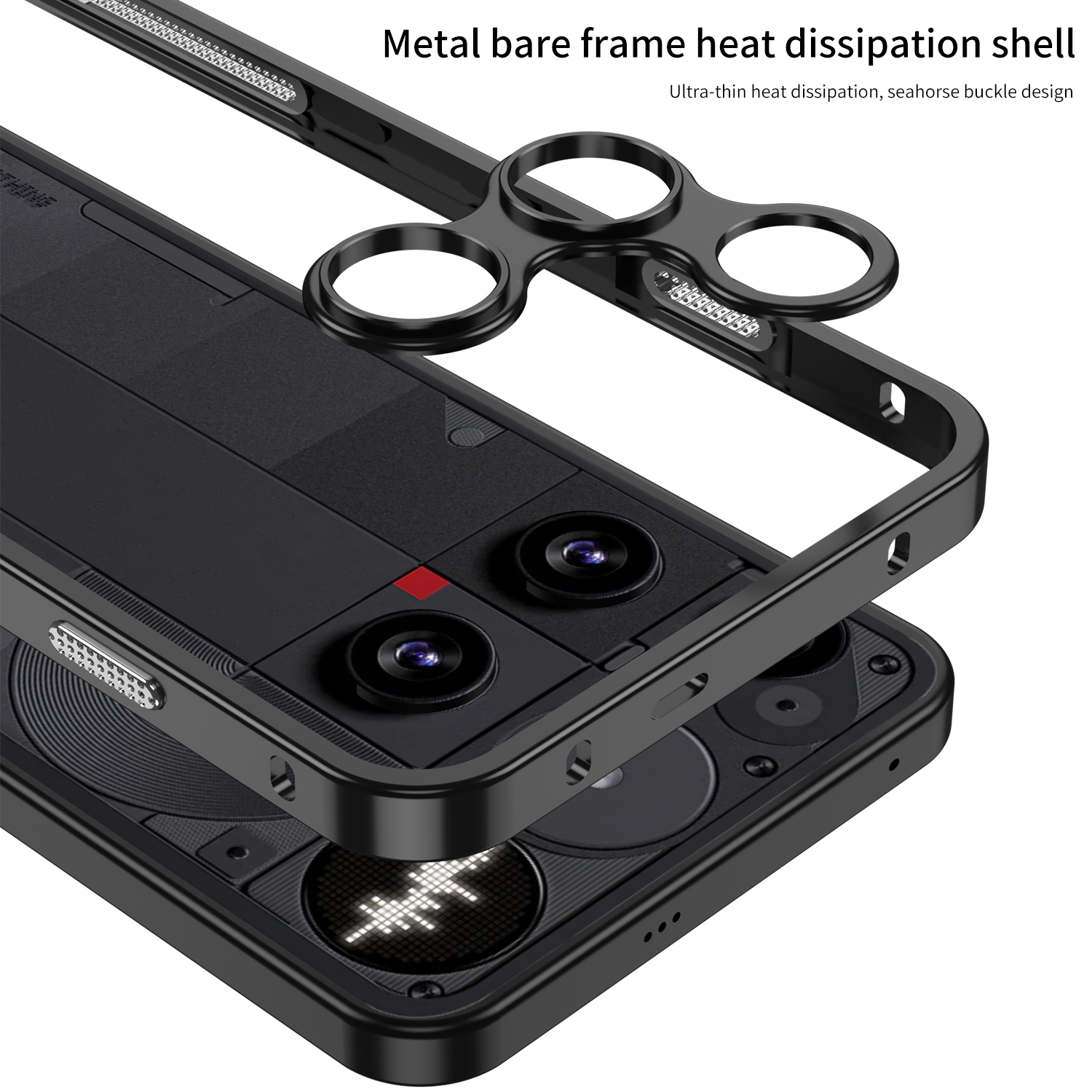 Aluminum Alloy Frame Phone Cas - مراجعة Heat Dissipation Case وسعره