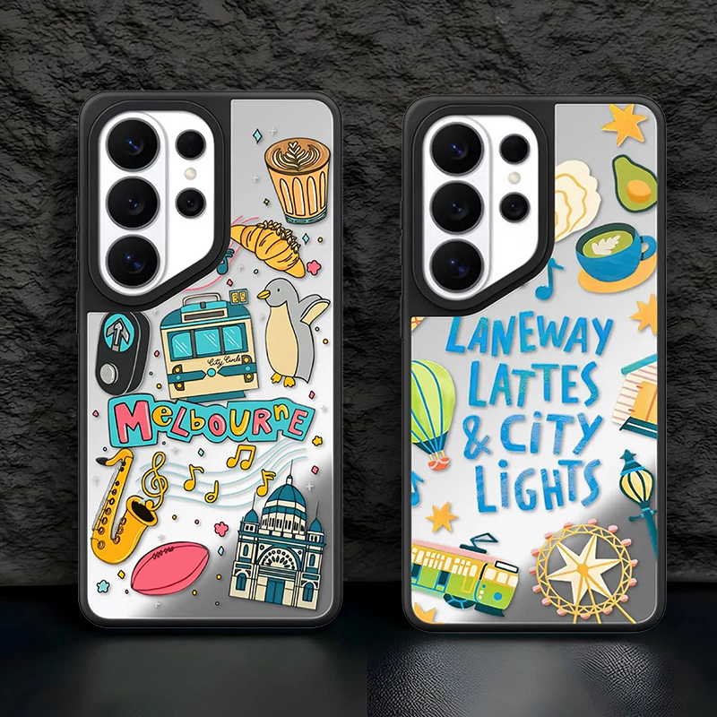 Melbourne Travel Mirror Surfac - مراجعة Phone Cases Melbourne وسعره