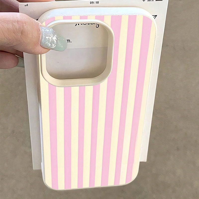 Simple Pink Vertical Striped L - مراجعة Phone Cases Pink وسعره