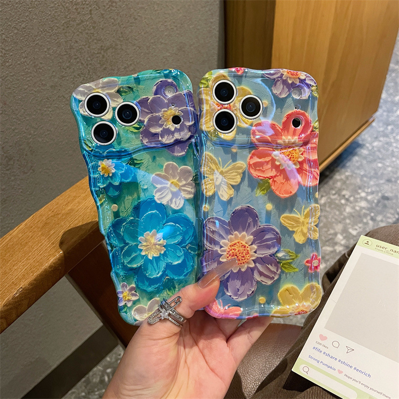 Luxury Blue Light Oil Painting - مراجعة Phone Cases Luxury وسعره