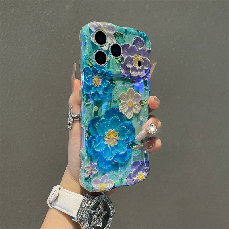 Luxury Blue Light Oil Painting - مراجعة Phone Cases Luxury وسعره