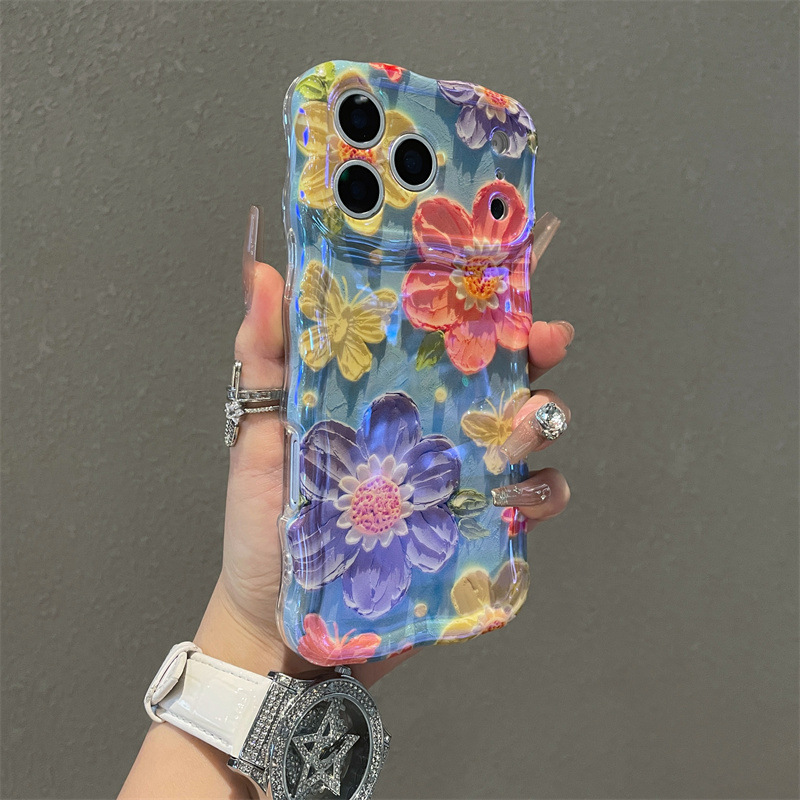 Luxury Blue Light Oil Painting - مراجعة Phone Cases Luxury وسعره