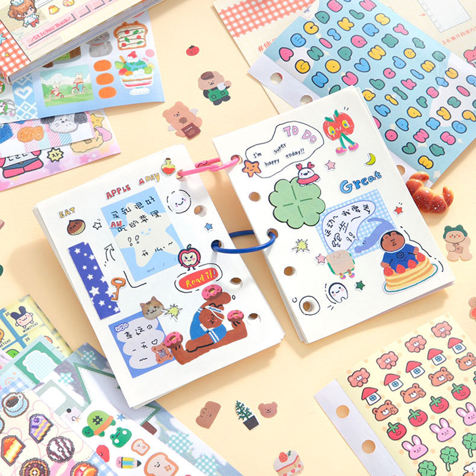 Cartoon Die-Cut Sticker Book A - مراجعة Phone Cases With Pictures وسعره