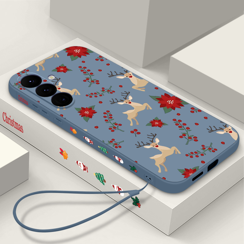 Red Deer Flowers Pattern Phone - مراجعة Phone Cases Red Deer وسعره