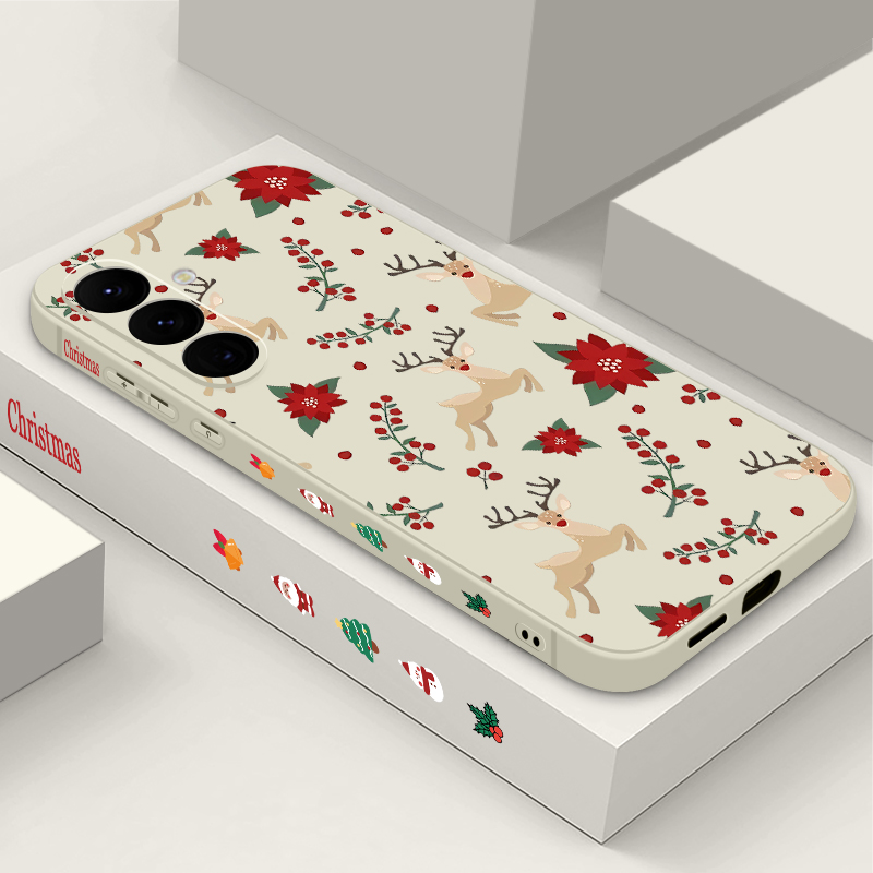 Red Deer Flowers Pattern Phone - مراجعة Phone Cases Red Deer وسعره