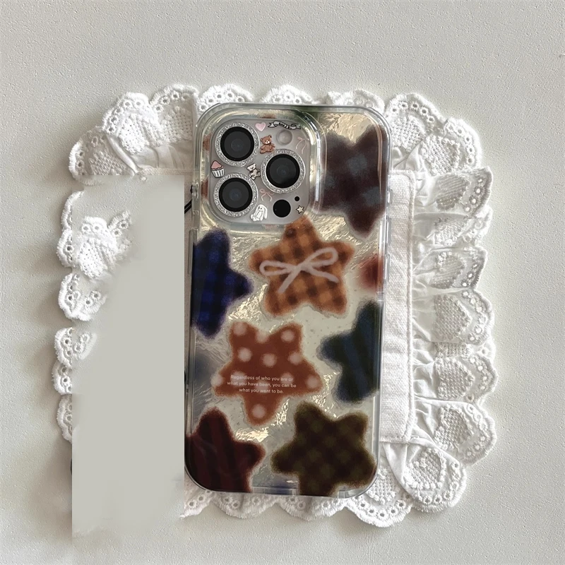 Korean Winter Cute Brown Check - مراجعة Phone Cases Y2K وسعره