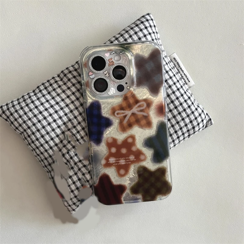 Korean Winter Cute Brown Check - مراجعة Phone Cases Y2K وسعره