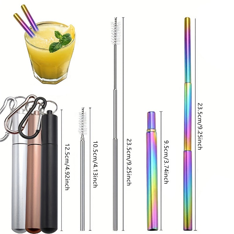 Reusable Telescopic Straw Stai - مراجعة Phone Cases The Dairy وسعره