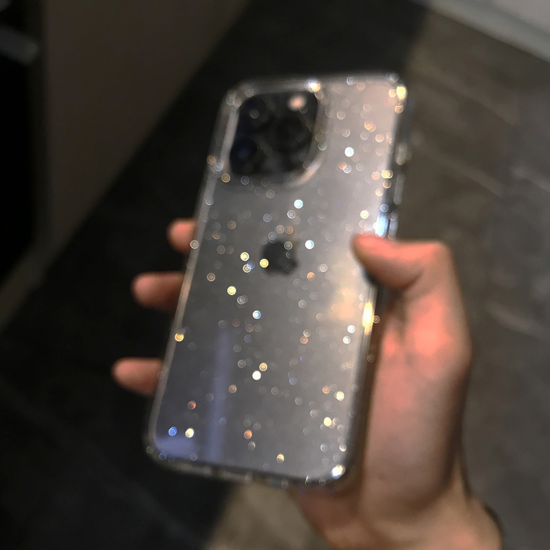 Transparent Simple Glitter Pho - مراجعة Phone Cases Y2K وسعره
