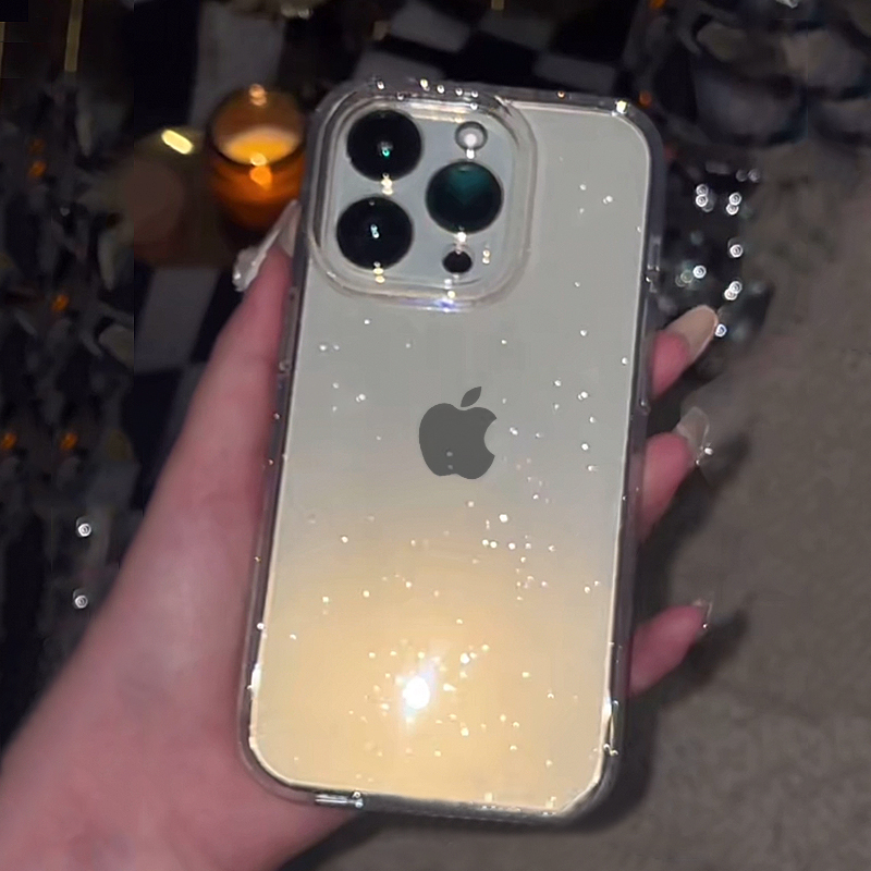 Transparent Simple Glitter Pho - مراجعة Phone Cases Y2K وسعره