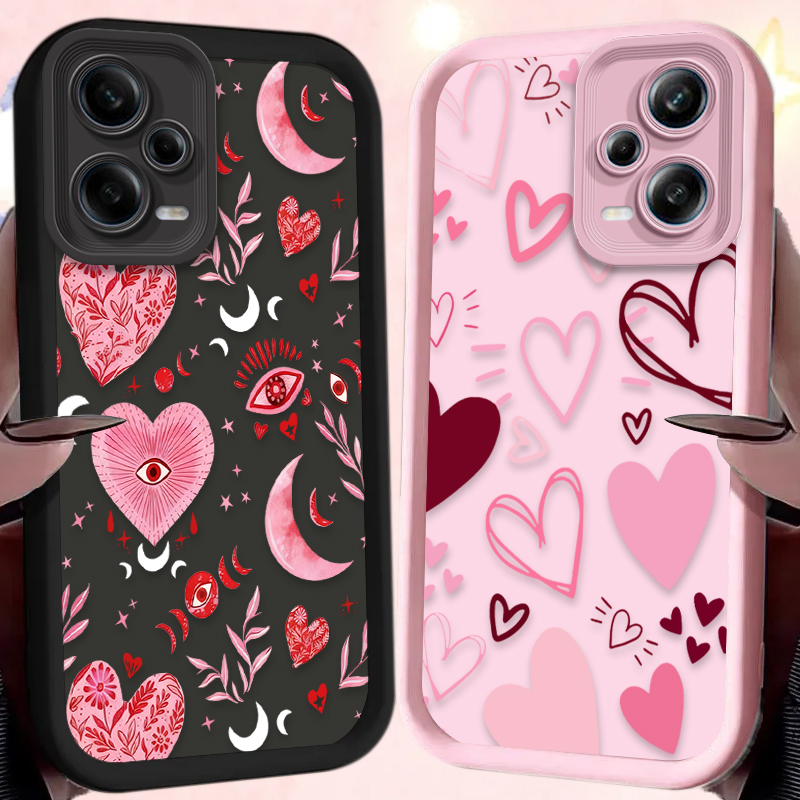 Pink Heart-shaped Phone Case f - مراجعة Phone Cases Pink وسعره
