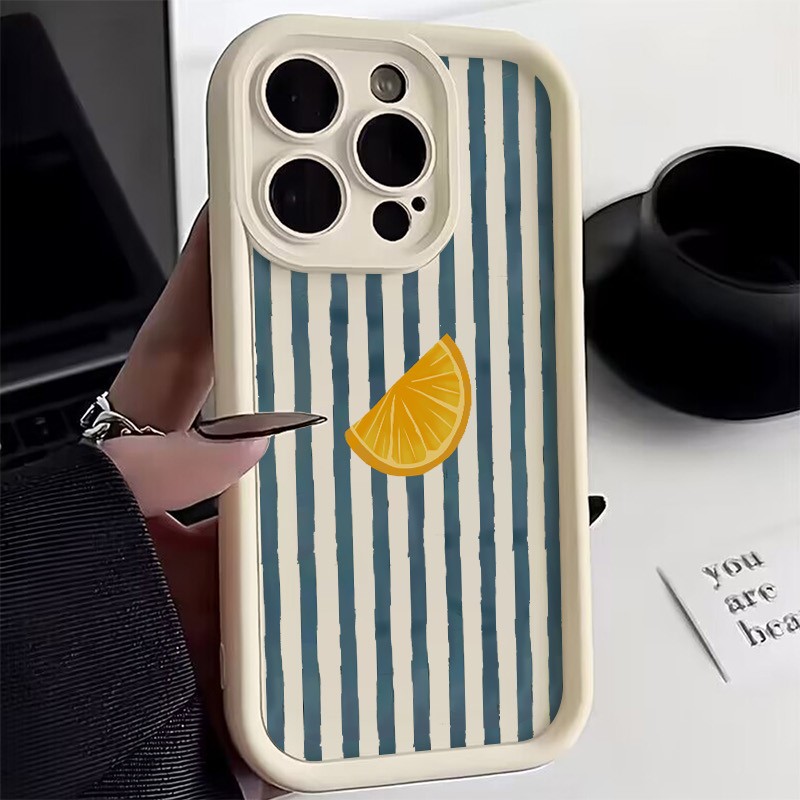 Striped Lemon Slice Pattern Ph - مراجعة Phone Cases Online وسعره