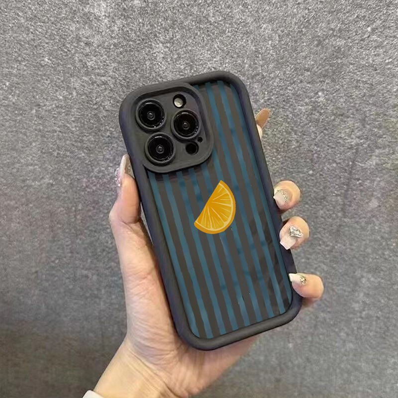 Striped Lemon Slice Pattern Ph - مراجعة Phone Cases Online وسعره