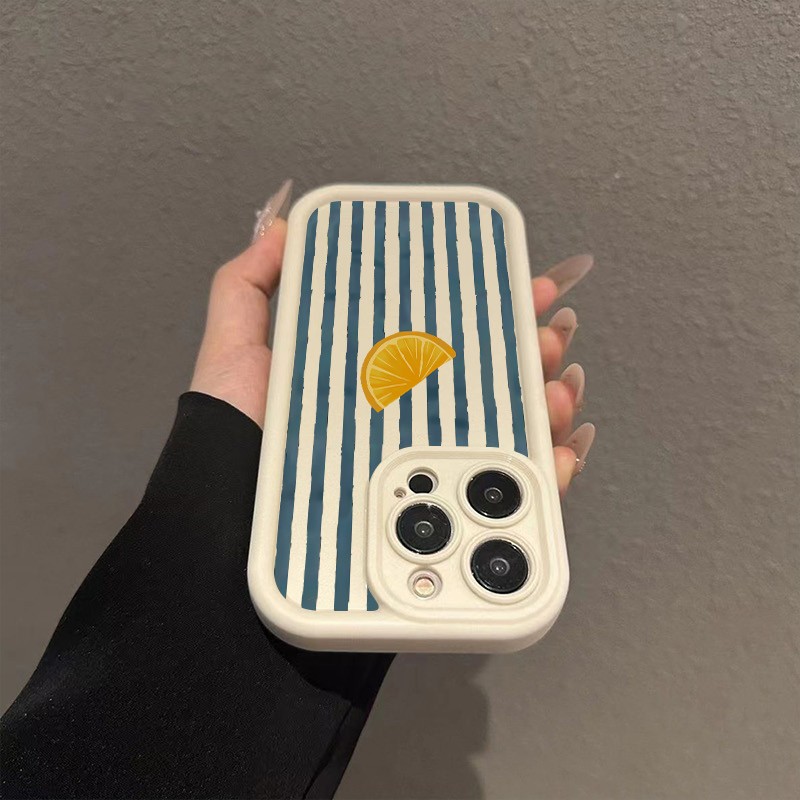 Striped Lemon Slice Pattern Ph - مراجعة Phone Cases Online وسعره