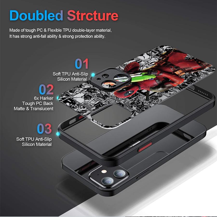 Marvel Funny Deadpool Case for - مراجعة Phone Cases For Iphone 12 Pro Max وسعره
