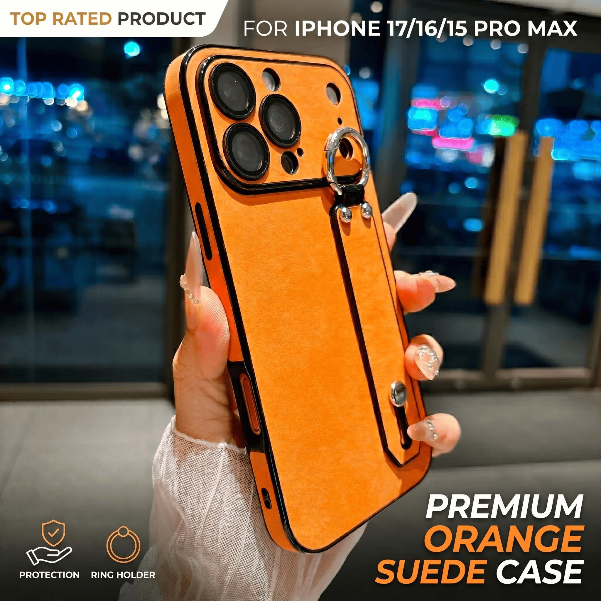 Suede Leather Wrist Strap Hold - مراجعة Phone Cases Iphone 15 وسعره