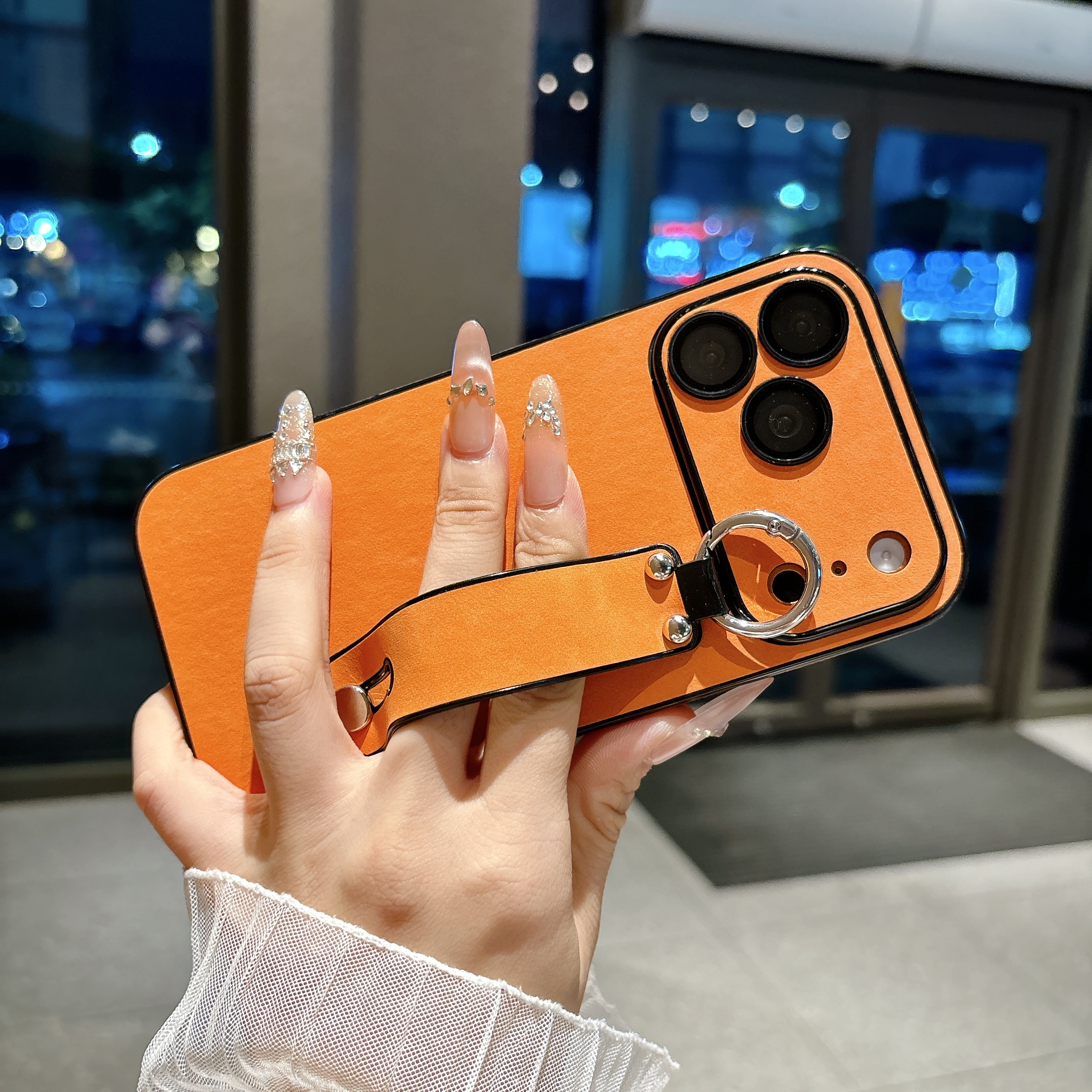 Suede Leather Wrist Strap Hold - مراجعة Phone Cases Iphone 15 وسعره