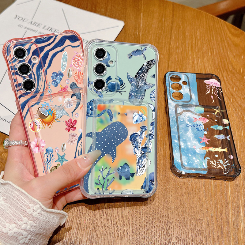 Ocean Whale Pattern Phone Case - مراجعة Phone Cases Clear وسعره